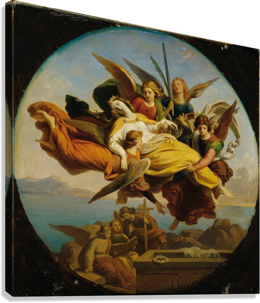 Die Heilige Katharina [1850] by Karl von Blaas [1815–1894] Canvas Print