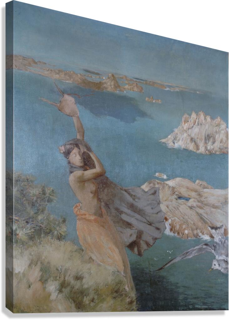 Sapho [1894] by Ary Cornelis Renan [1857–1900] Canvas Print