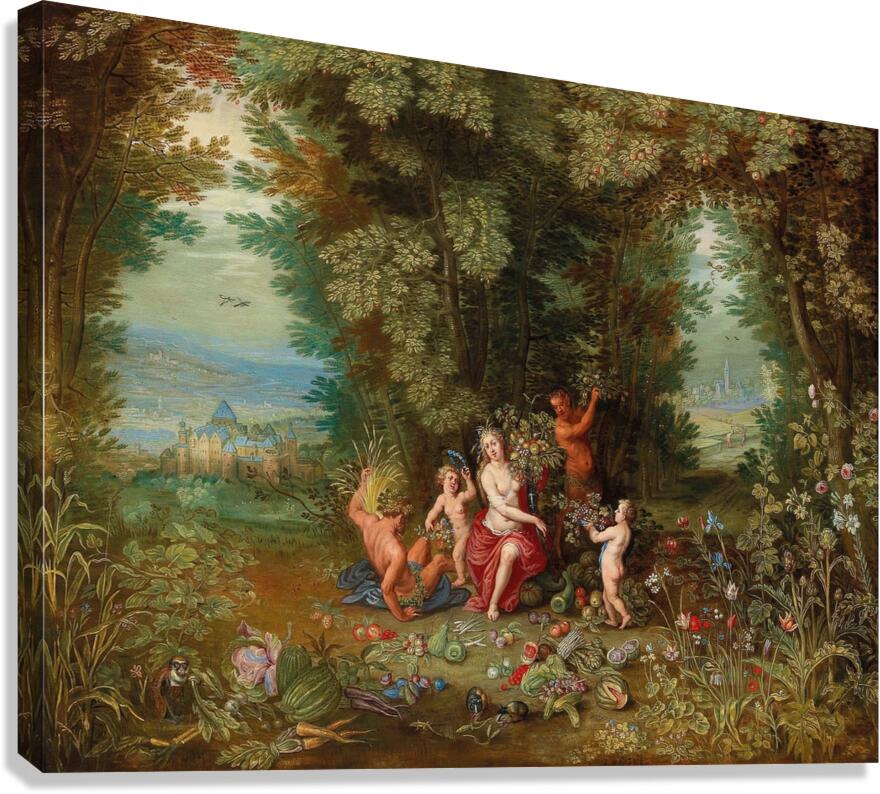 An Allegory of Earth by Jan van Kessel the Younger [1654–1708] Canvas Print