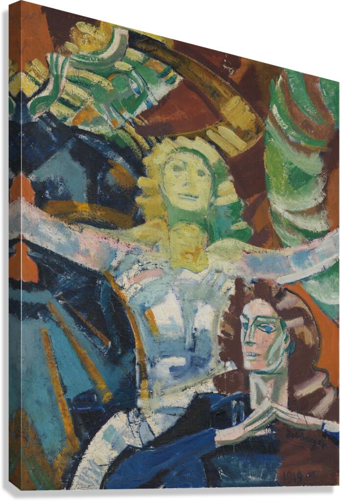 Drei Frauen. Studie by August Babberger [1885–1936] Canvas Print