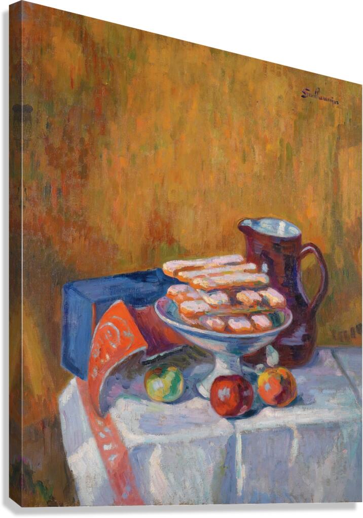 Nature Morte Aux Biscuits [circa 1910] by Armand Guillaumin [1841–1927] Canvas Print