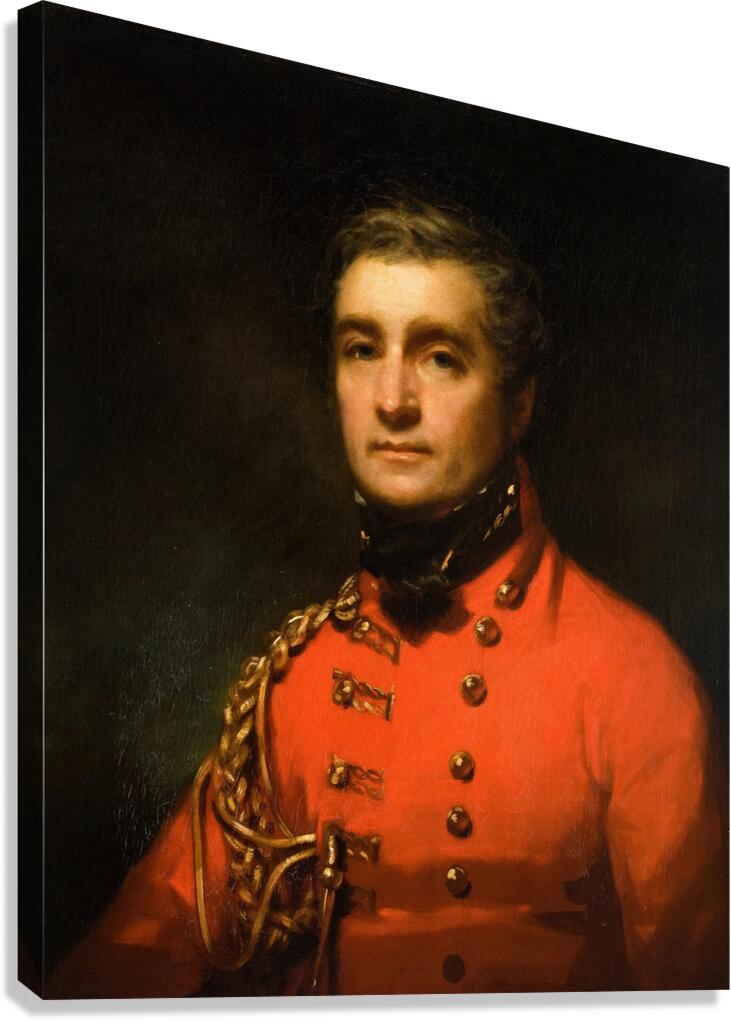 Portrait of General Henry Wynyard [circa 1811–1819] by Sir Henry Raeburn [1756–1823] Canvas Print
