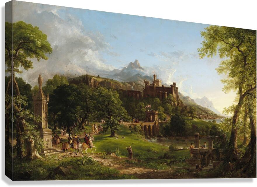 The Departure [1837] by Thomas Cole [1801–1848] Canvas Print