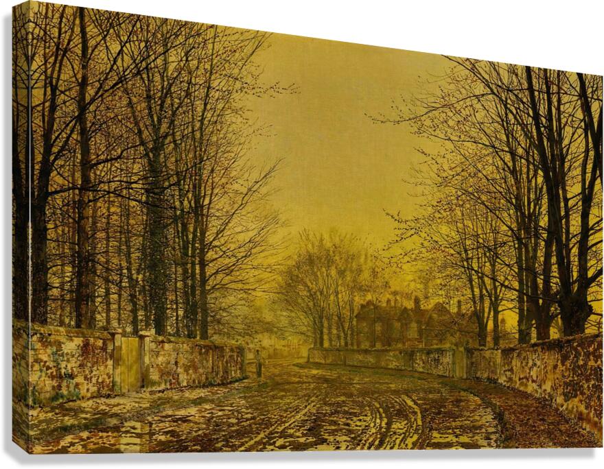 The Queen’s Highway by John Atkinson Grimshaw [1836–1893] Canvas Print