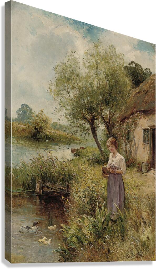 Summertime by Ernest Walbourn [1872–1927] Canvas Print
