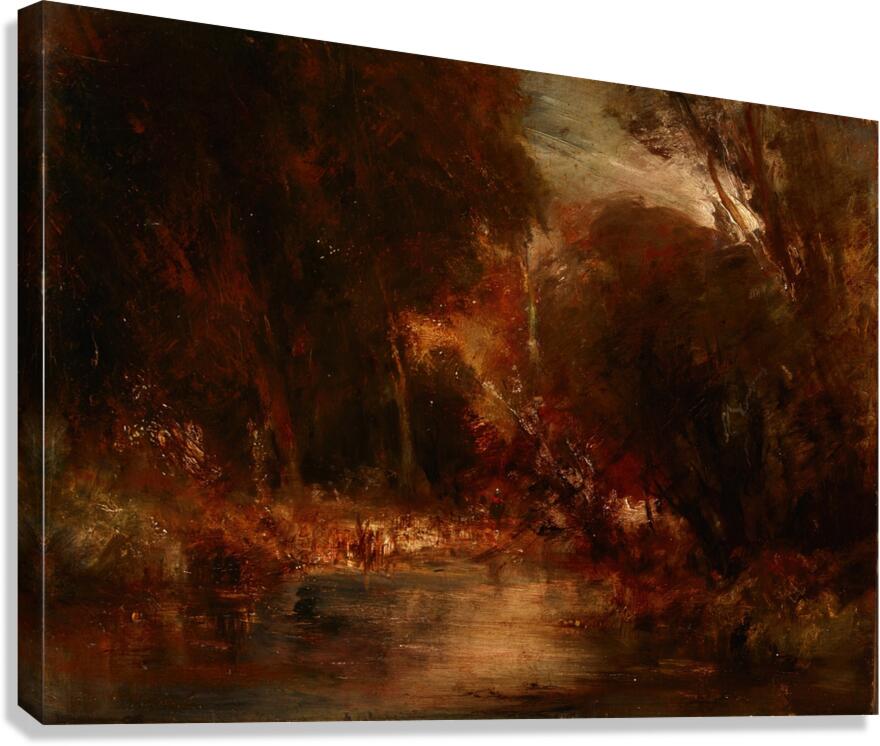 Forest Landscape by François–Auguste Ravier [1814–1895] Canvas Print