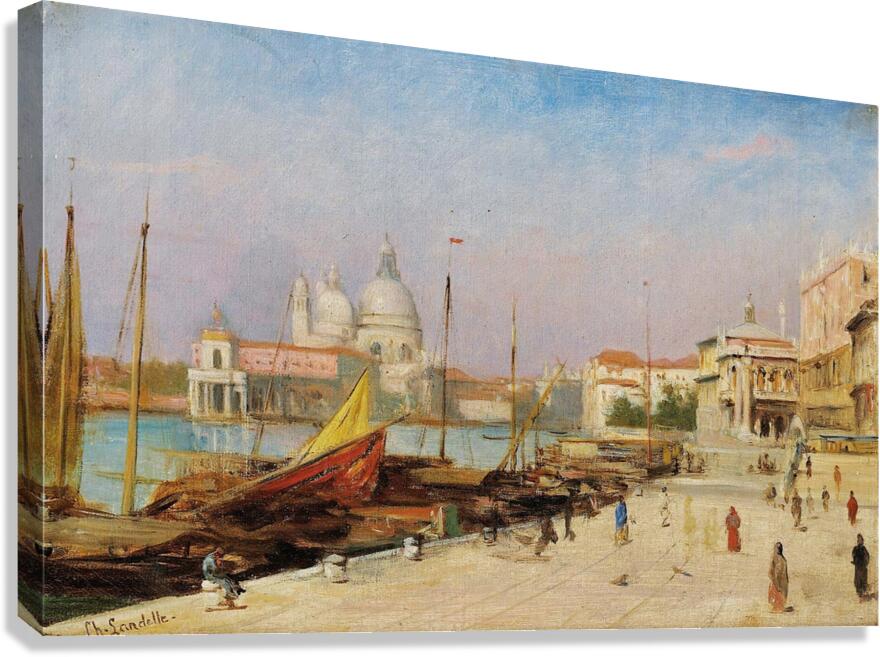 View Of Venice by Charles Landelle [1821–1908] Canvas Print