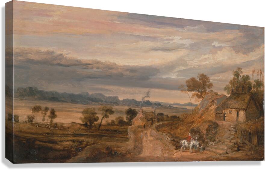 Landscape with Cottages [1802–1827] by James Ward [1769–1859] Canvas Print