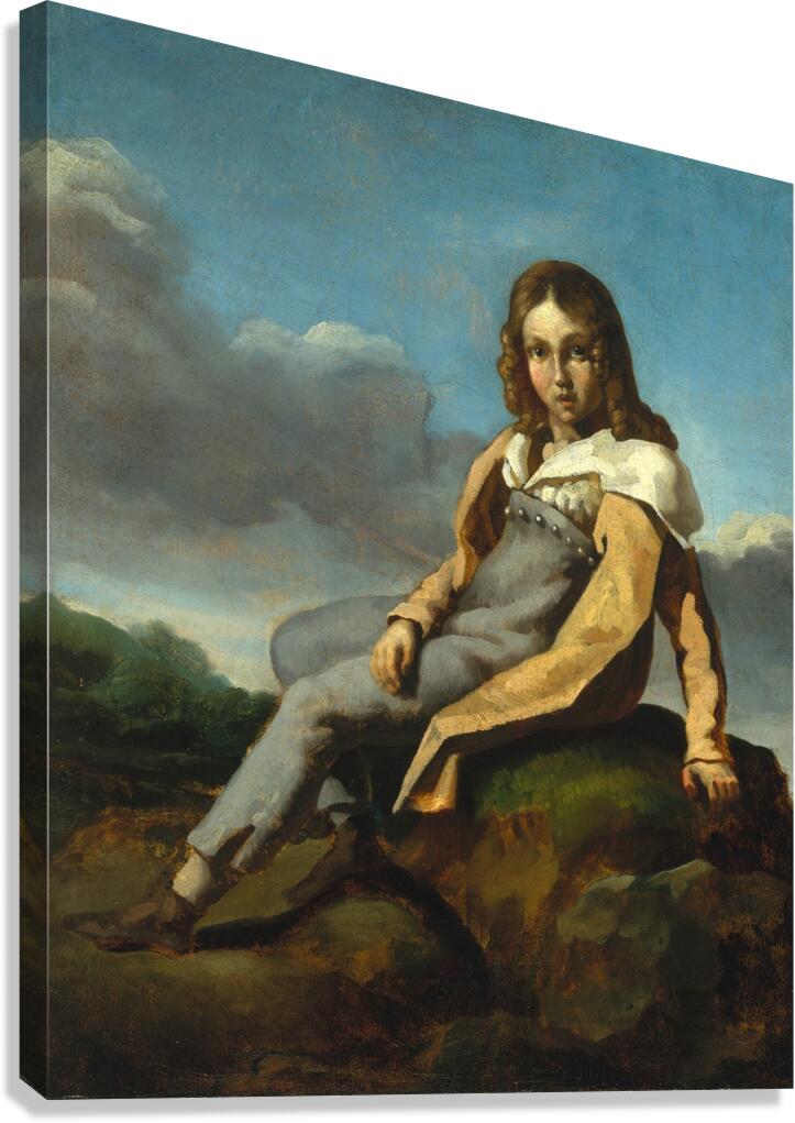Alfred Dedreux [1810–1860] as a Child [ca. 1819–20] by Théodore Géricault [1791–1824] Canvas Print