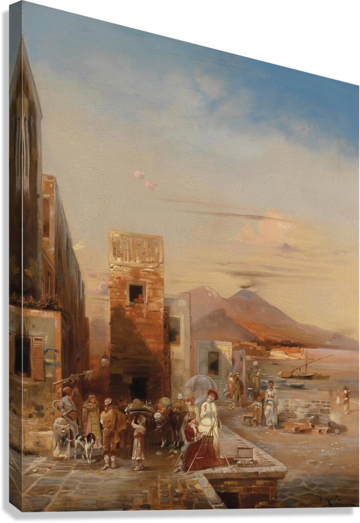 Süditalienische Szene by Robert Alott [1850–1910] Canvas Print