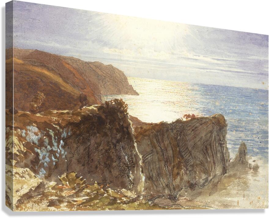 The North Devon Coast by Samuel Palmer [1805–1881] Canvas Print