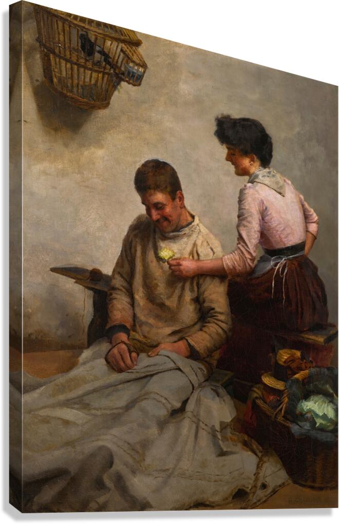 Marriage [1887] by Benjamin Arthur Bateman [1847–1894] Canvas Print
