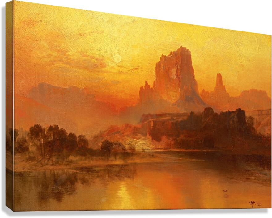 The Golden Hour [1875] by Thomas Moran [1837–1926] Canvas Print