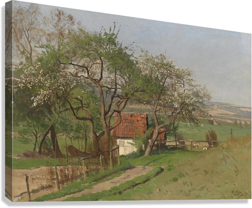 Frühlinglandschaft by Otto Strützel [1855–1930] Canvas Print