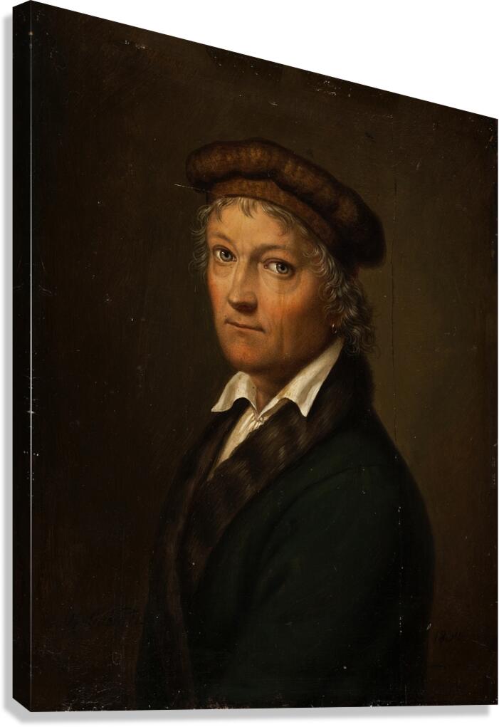 Portrait Of Thorvaldsen [1834] by Bernhard Von Guérard [1771–1836] Canvas Print