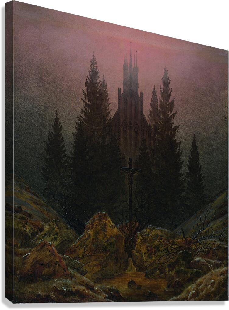 The Cross in the Mountains [circa 1812] by Caspar David Friedrich [1774–1840] Canvas Print