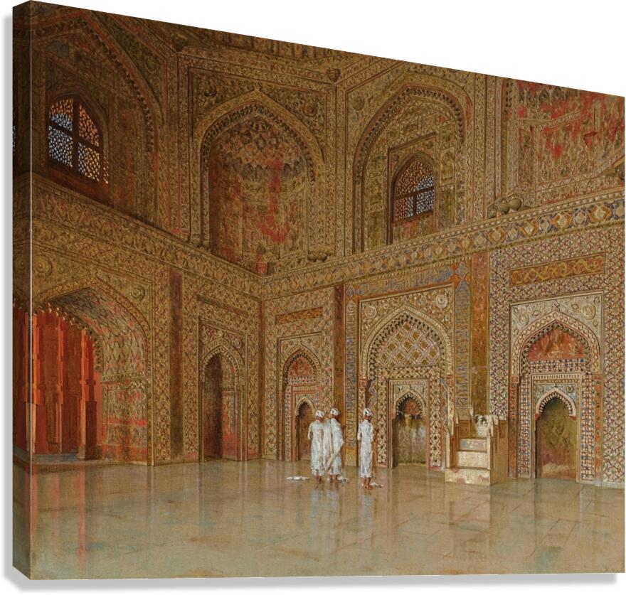 The Chief Mosque In Futtehpore Sikri [1880] by Vasily Vereshchagin [1842–1904] Canvas Print