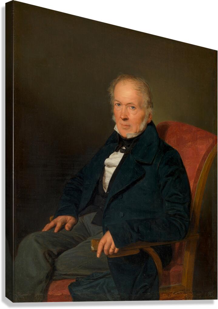 Johann Jakob Schwartz von Mohrenstern [Fabriksdirektor und Privatier] [1837] by Ferdinand Georg Waldmüller [1793–1865] Canvas Print