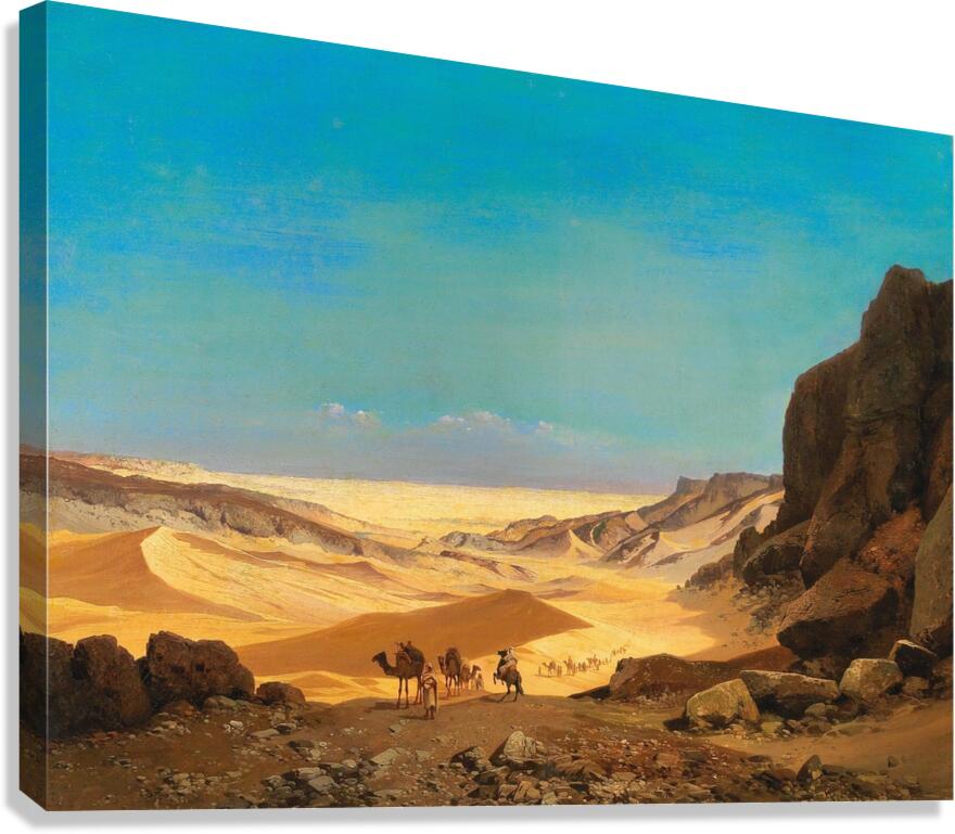 The Libyan Desert by Carl Hasch [1834–1897] Canvas Print
