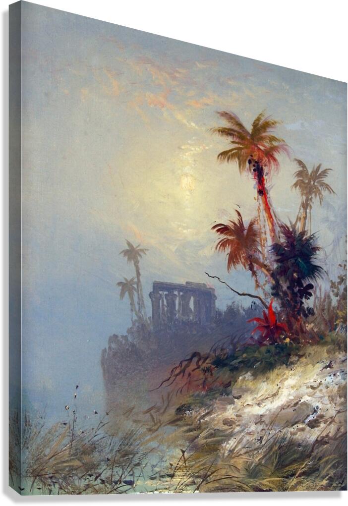 Egyptian Landscape by Charles Morgan McIlhenney [1858–1904] Canvas Print