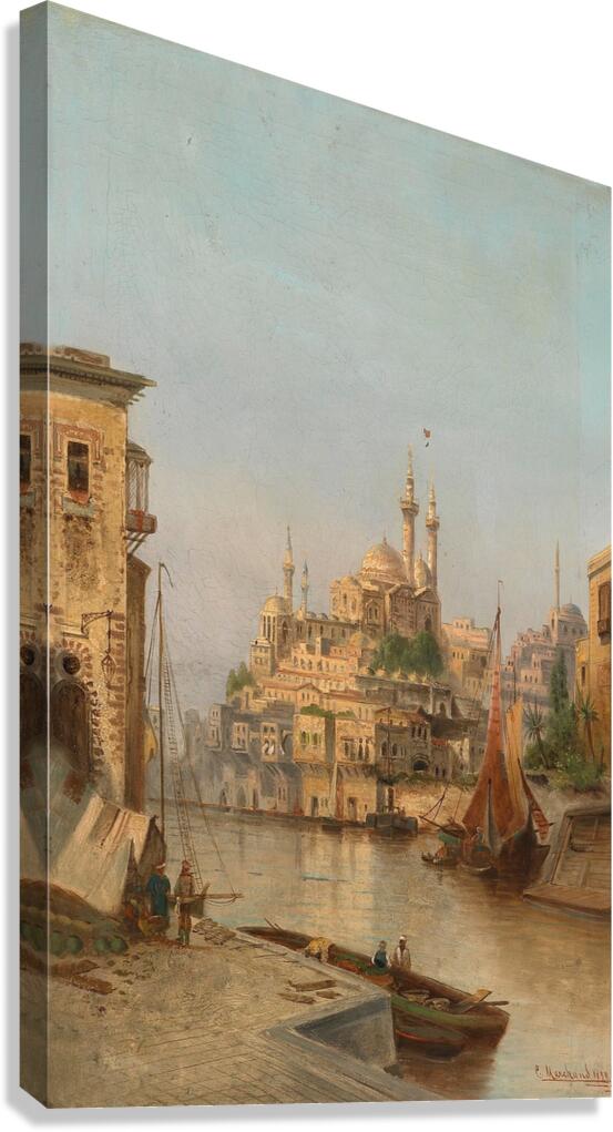 Partie Aus Istanbul [1899] by Karl Kaufmann [1843–1905] Canvas Print