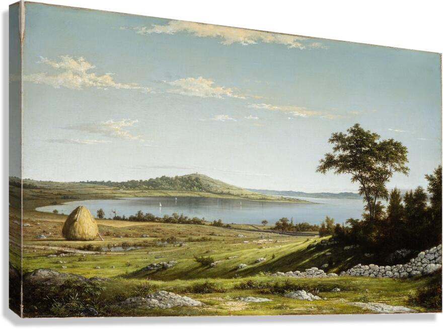 Rhode Island Shore [1858] by Martin Johnson Heade [1819–1904] Canvas Print