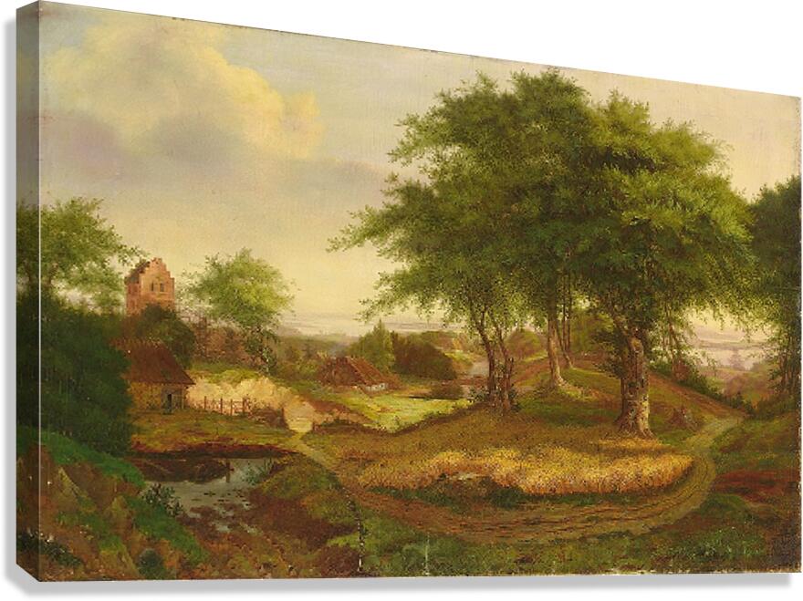 Parti Fra Nordsjælland by Carl Georg Scheuermann [1803–1859] Canvas Print