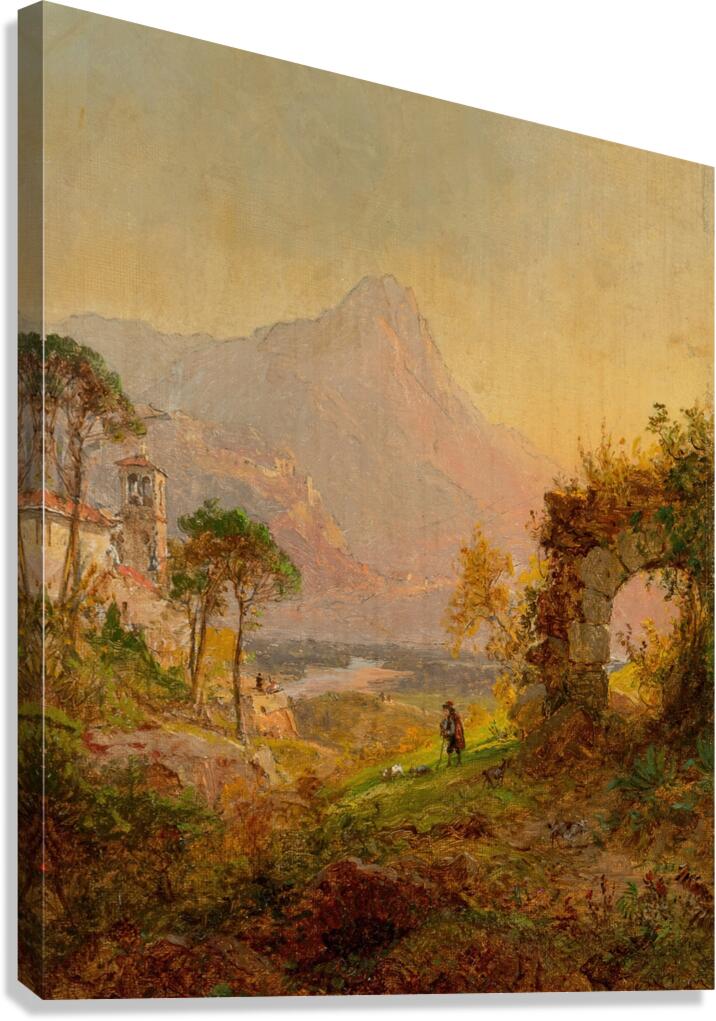 Villa d’Este. Tivoli [1877] by Jasper Francis Cropsey [1823–1900] Canvas Print