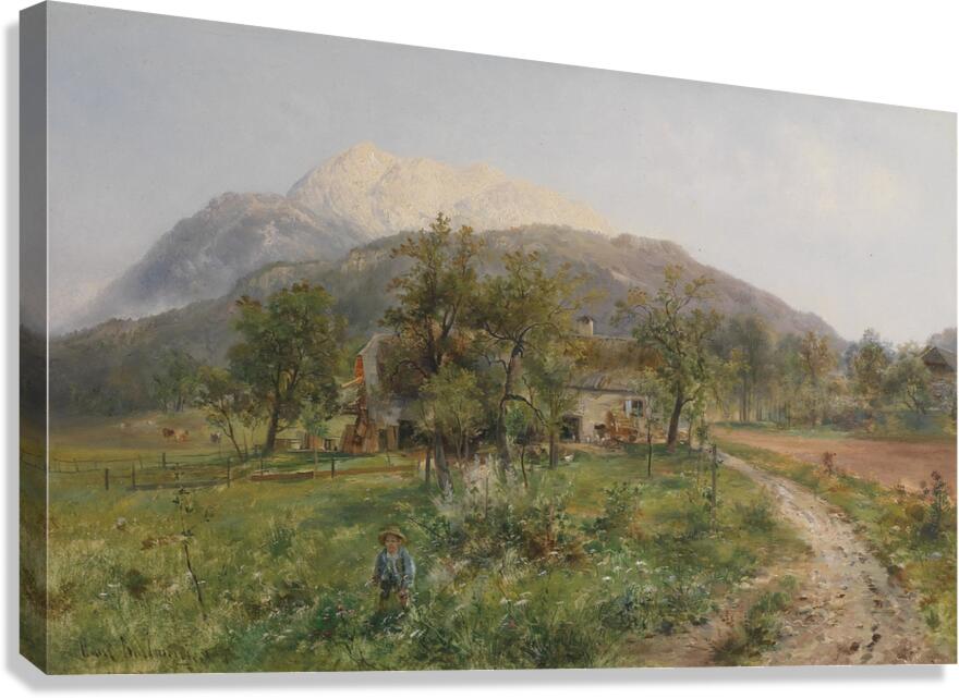 Blick auf den Dobratsch by Emil Barbarini [1855–1933] Canvas Print