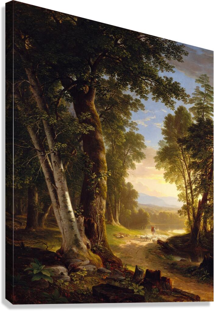 The Beeches [1845] by Asher Brown Durand [1796–1886] Canvas Print
