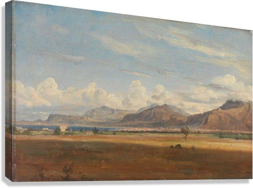 View of Palermo [1833] by Thomas Fearnley [1802–1842] Canvas Print