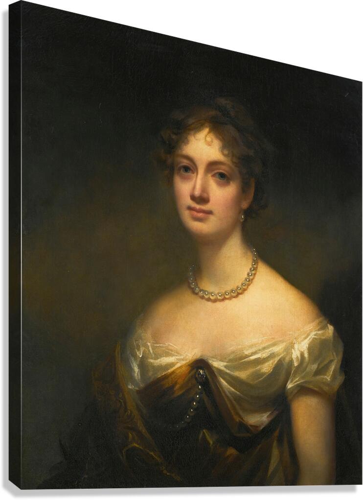 Portrait Of Anne Blair Maconochie Welwood Of Garvock. Lady Meadowbank [1784–1866] by Sir Henry Raeburn [1756–1823] Canvas Print