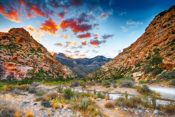 Sunset at Red Rock Canyon Nevada   by Luis Bonetti