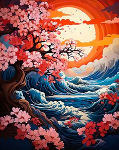 Cherry Blossom Ocean