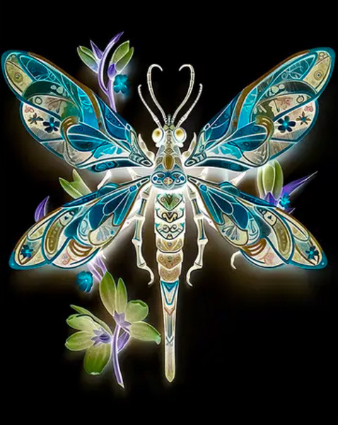 Invert Dragonfly Print