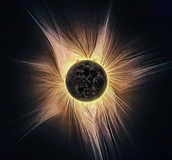 Moon Covers Sun Print