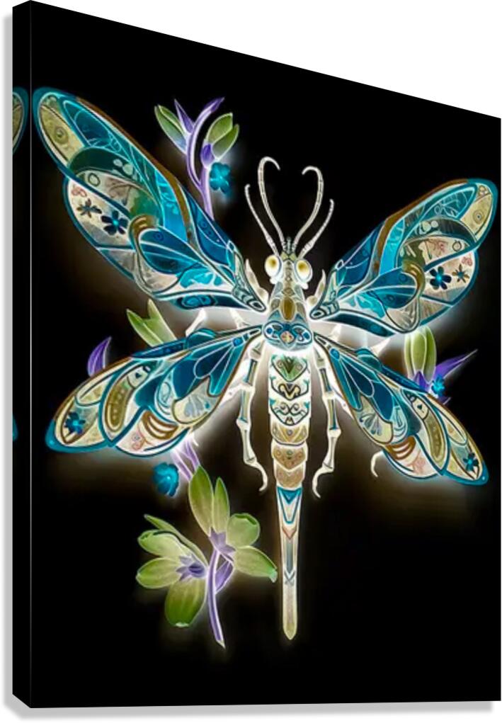 Invert Dragonfly Canvas Print