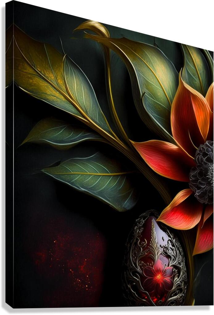 Dark Flower Canvas Print