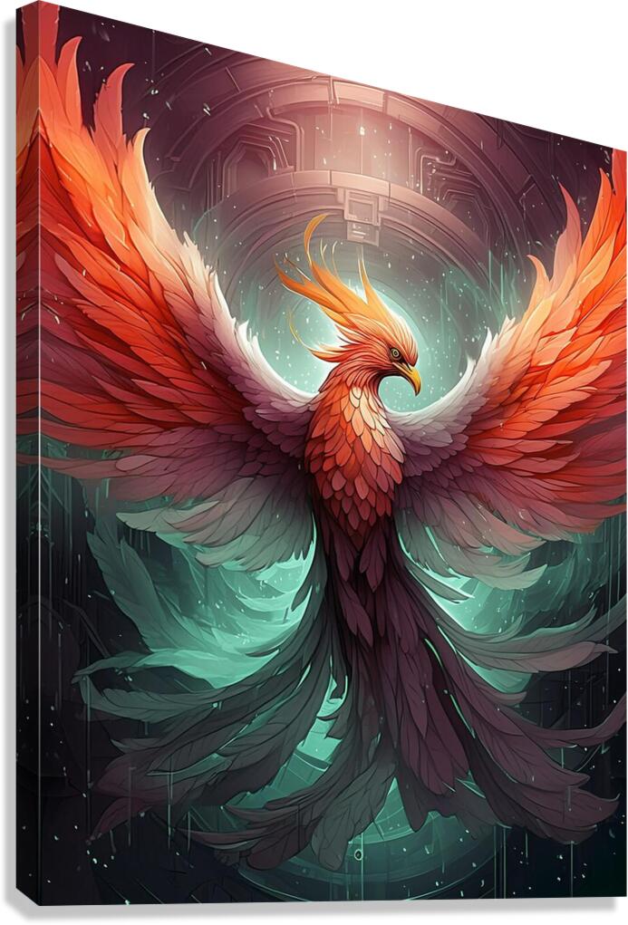 Phoenix From Fire Canvas Print