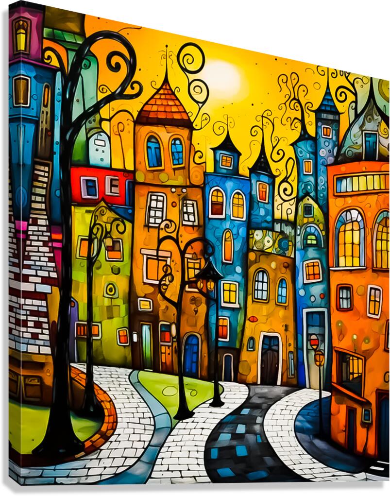 Town Canvas Print