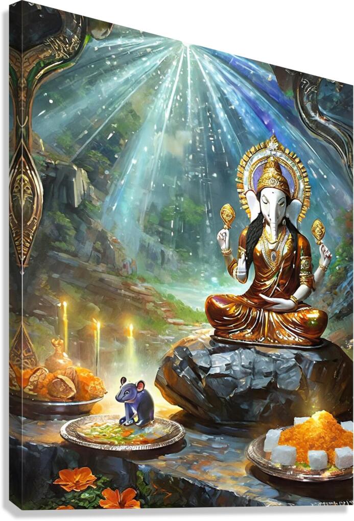 Hindu Ganesh Canvas Print