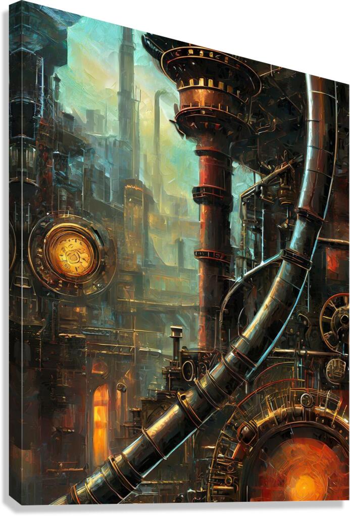 City In The Future Canvas Print