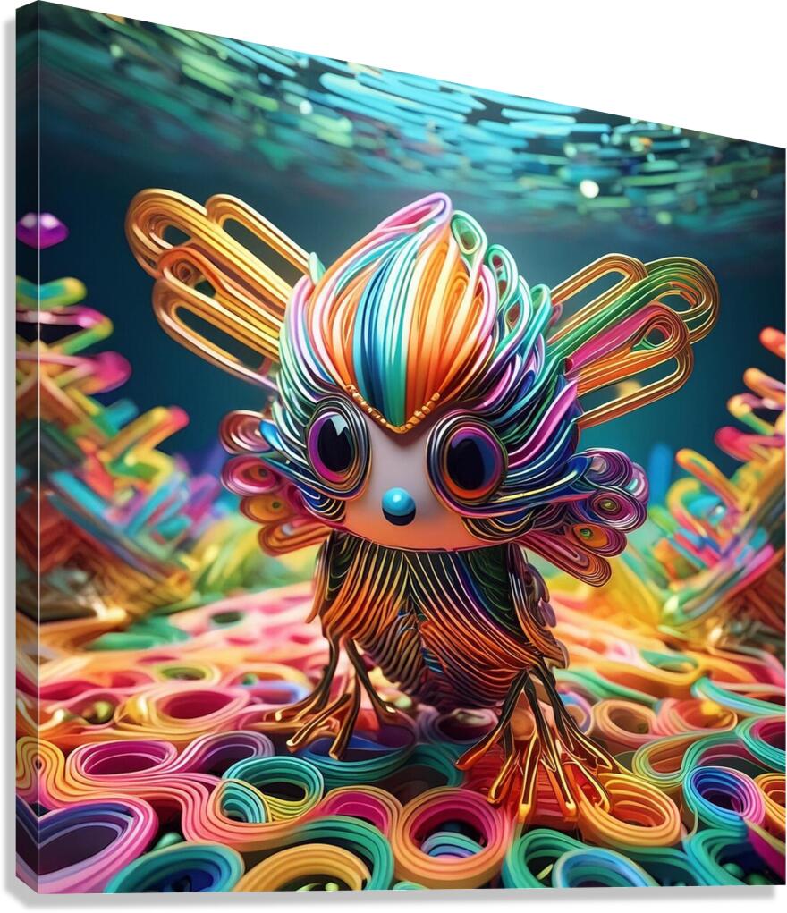 Tiny Paperclip Canvas Print