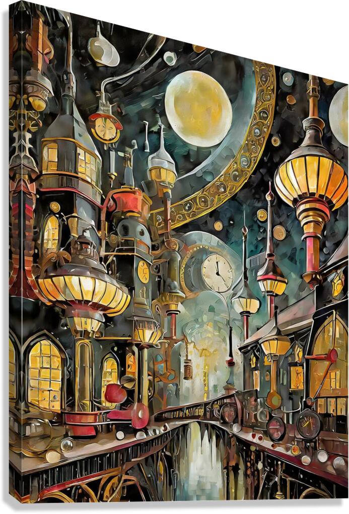 City In Time Canvas Print