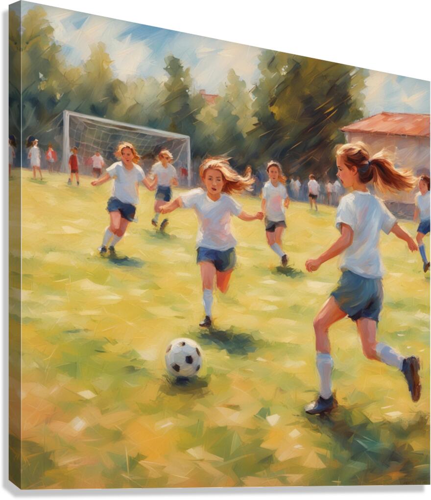 Soccer Team Canvas Print