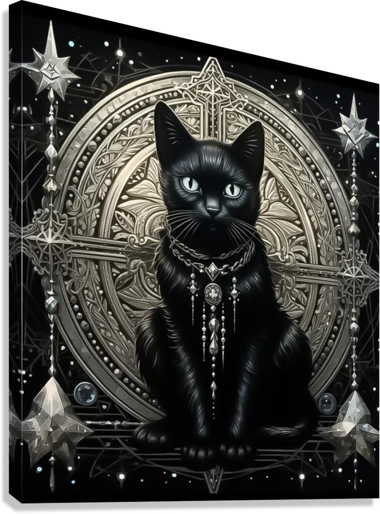 Black Cat Canvas Print