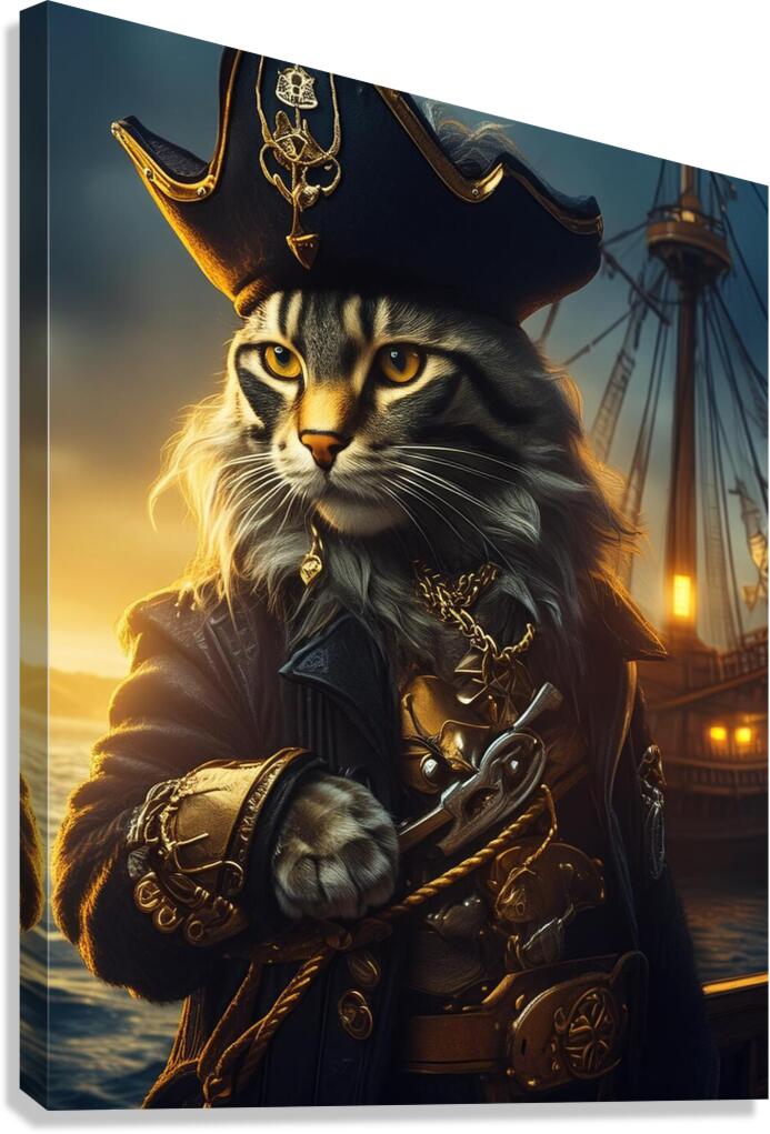 Pirate Cat Canvas Print