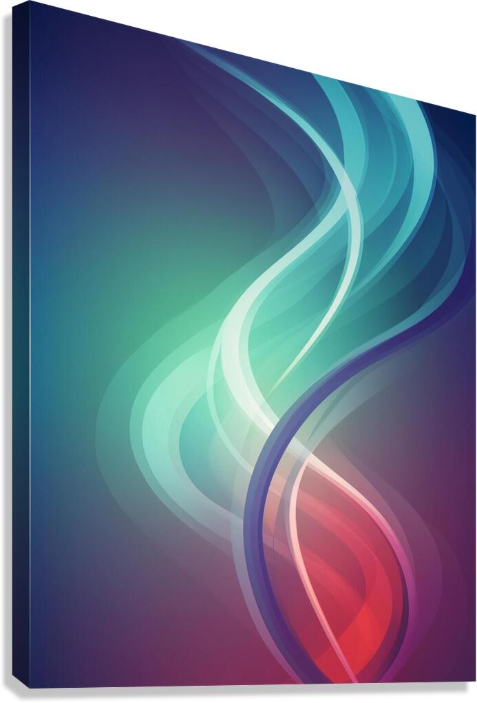 Color Spirals Canvas Print