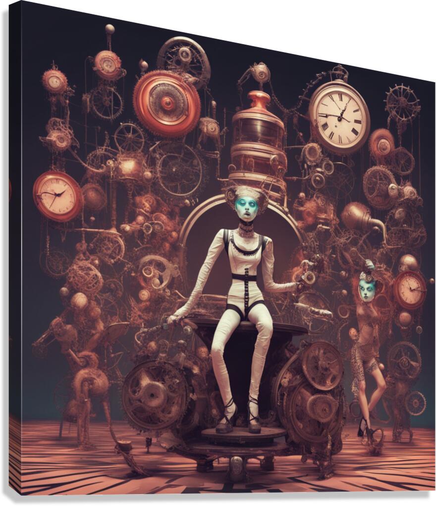 Clockwork circus Canvas Print