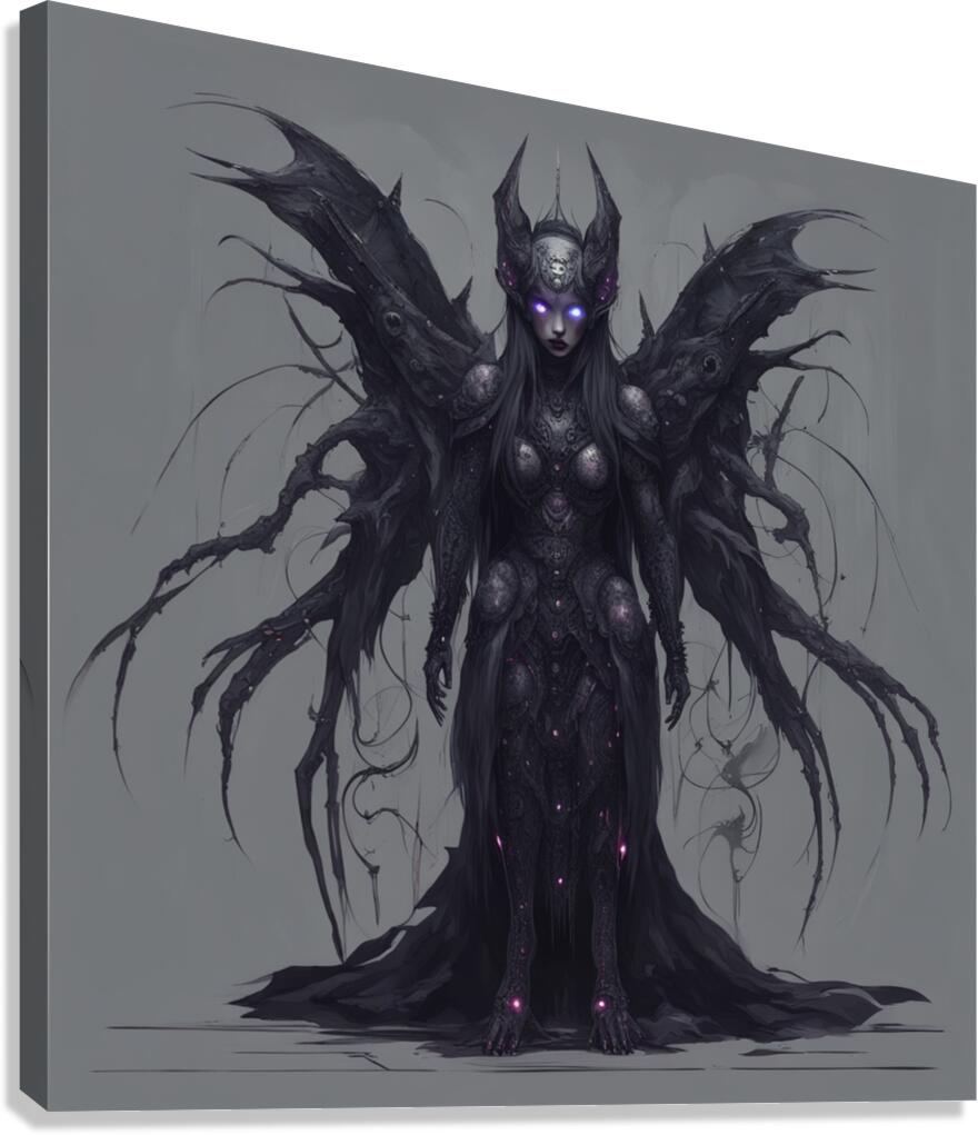 Moth Lady Canvas Print